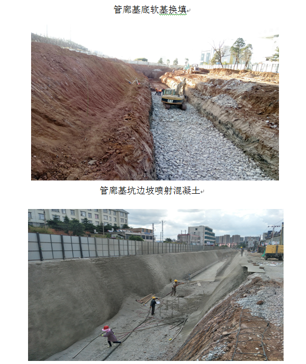 320國(guó)道安寧城區(qū)段（金方路口至湖東路口）改造路口工程 綜合管廊各工序施工簡(jiǎn)介