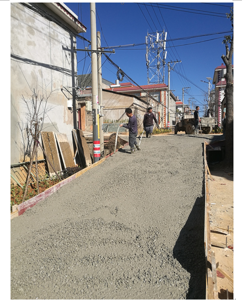 安寧市縣街街道辦縣街村委會梨園村村內綠化工程12月工程進度