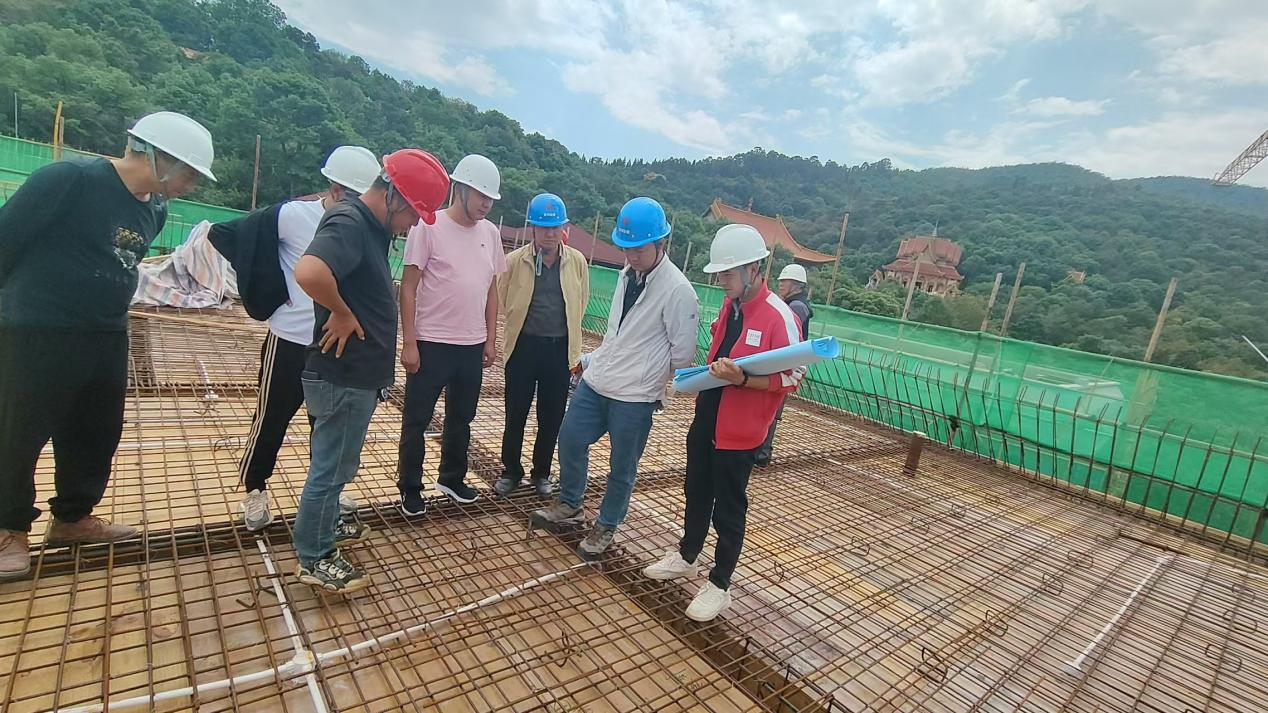 云南佛學院師生宿舍樓、食堂樓建設項目5月進度
