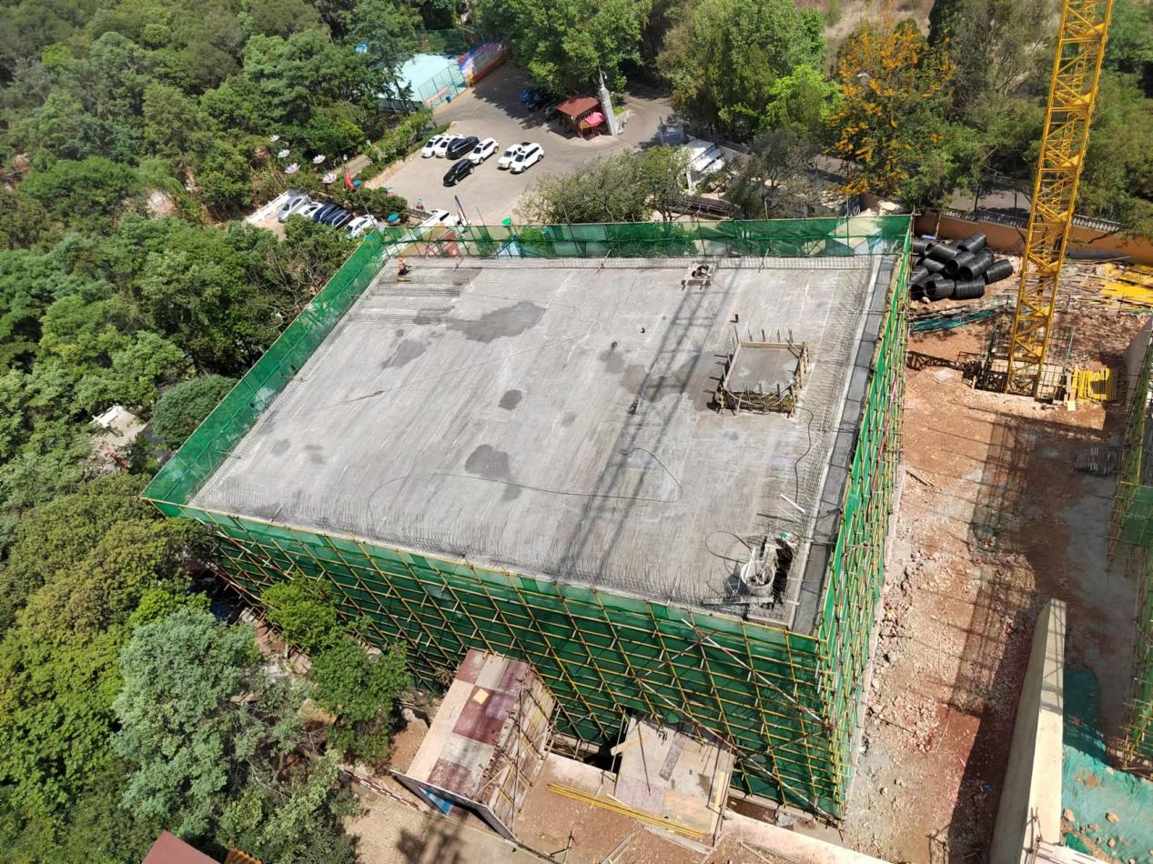 云南佛學院師生宿舍樓、食堂樓建設項目5月進度